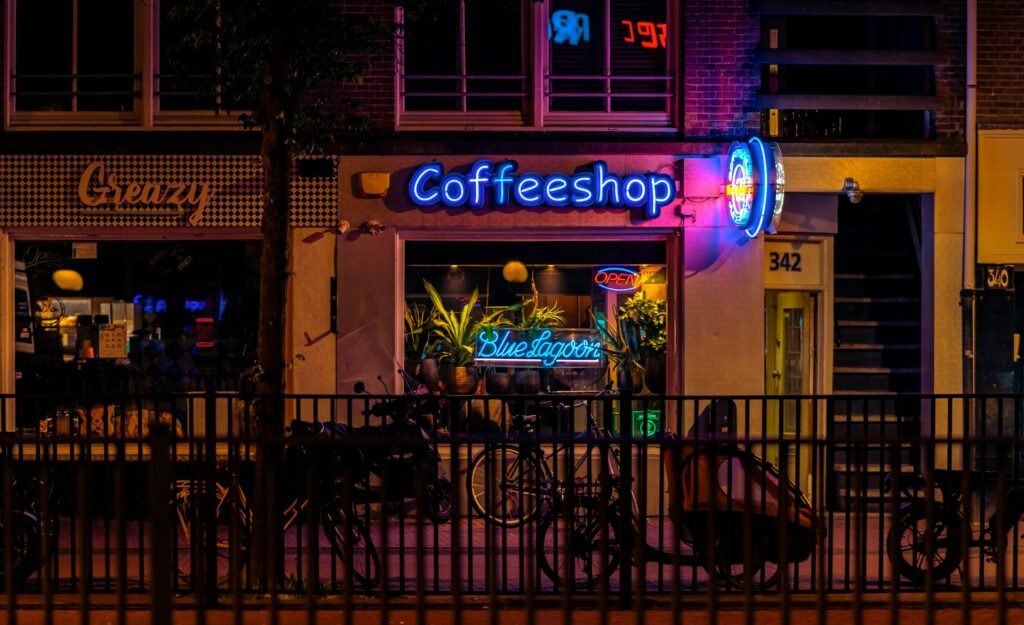 amsterdam neon coffeeshop