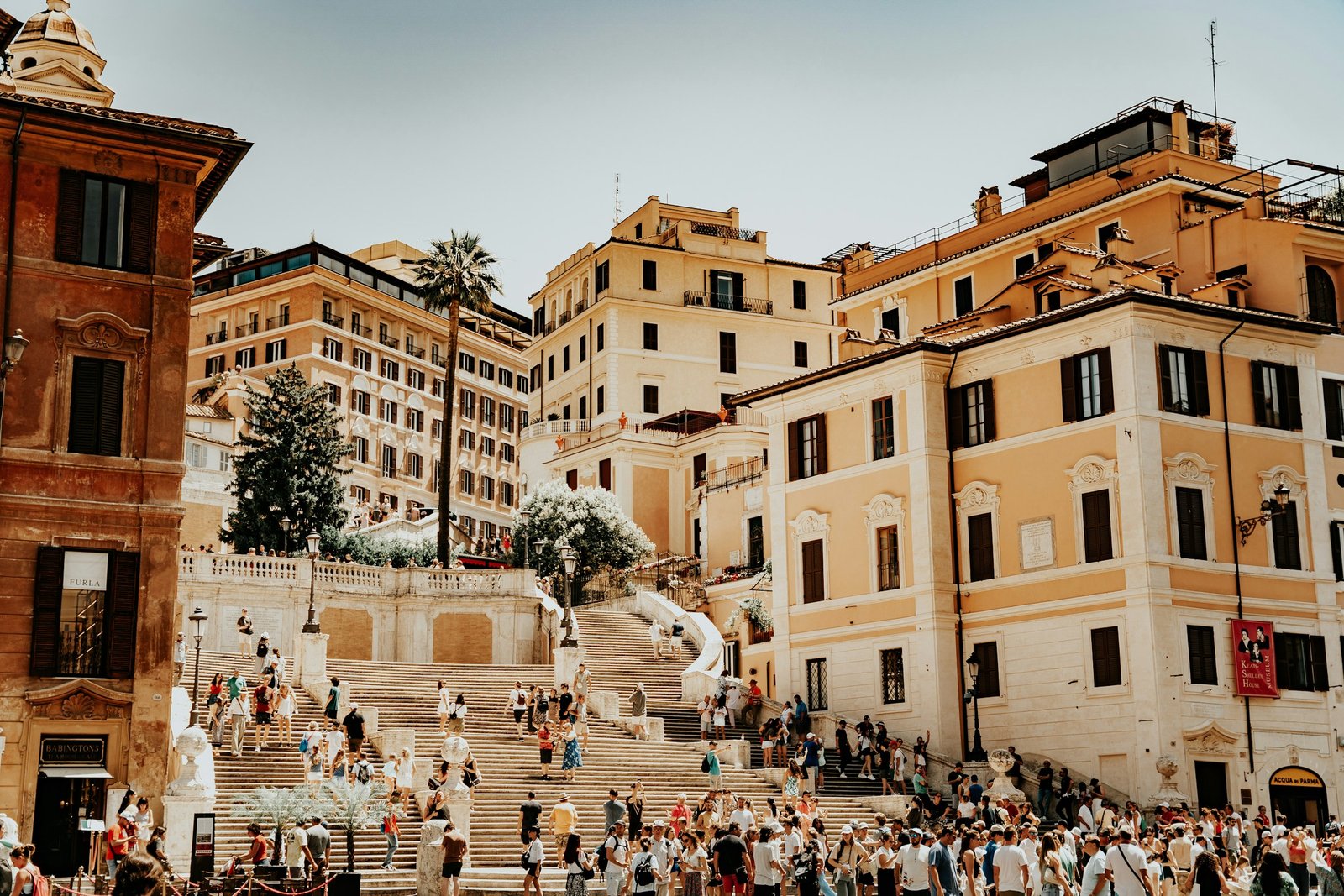 rome spanish steps people